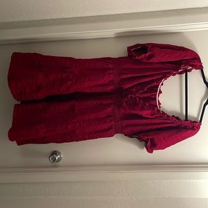 Ruffle Red Dress